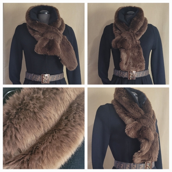 Faux Fur Scarf - Picture 7 of 8